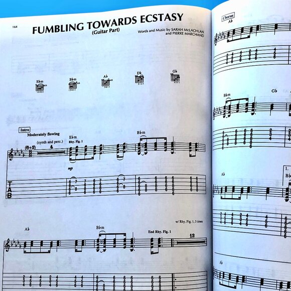 Sarah McLachlan Songbook Sheet Music Fumbling Ben's Song Plenty Ice Paperback - Picture 12 of 13